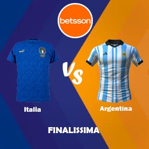 Pronósticos para Apostar en Betsson App por la Finalissima | Italia vs Argentina (1 de junio)