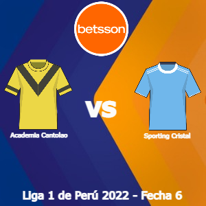 Pronósticos para Apostar en Betsson App por la Liga 1 de Perú 2022 | Academia Cantolao vs Sporting Cristal (06 de agosto)