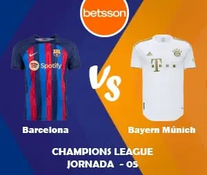 Pronósticos para Apostar en Betsson App por la Liga de Campeones 2022 | Barcelona vs Bayern Munich (26 de octubre)