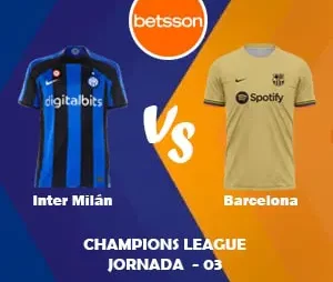 Pronósticos para Apostar en Betsson App por la Liga de Campeones 2022 | Inter Milán vs Barcelona (4 de octubre)
