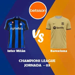 Pronósticos para Apostar en Betsson App por la Liga de Campeones 2022 | Inter Milán vs Barcelona (4 de octubre)