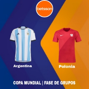 Pronósticos para Apostar en Betsson App por el Mundial 2022 | Argentina vs Polonia (30 de noviembre)