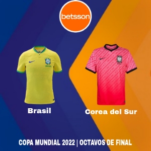 Betsson Perú: Brasil vs Corea del Sur (5 de diciembre) | Octavos de Final | Apuestas deportivas en Copa Mundial 2022